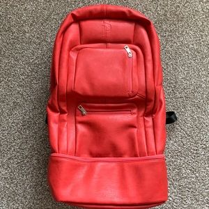 Sole Premise Red Leather Signature Bag